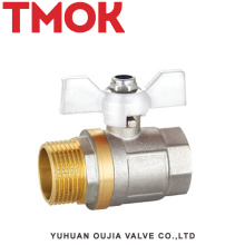 forged pneumatic stainless steel male*female BSPT threadedlong service life lever steel shut-off 4 inch brass ball valve